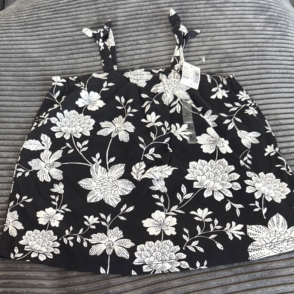 The Children's Place Black and White Floral Top
